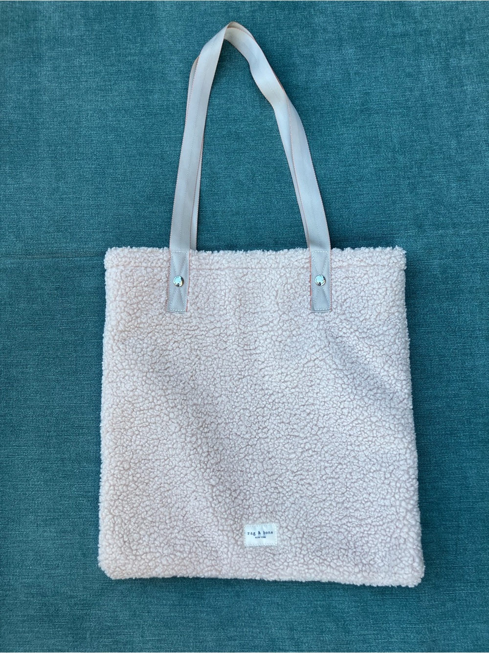 rag & bone Addison White Sherpa Tote